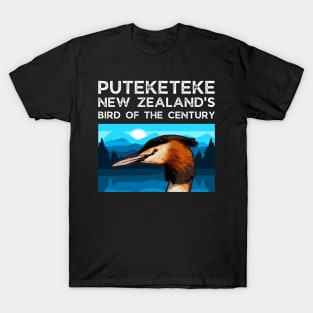 Funny Puteketeke New Zealand's Bird Of The Century Vintage T-Shirt